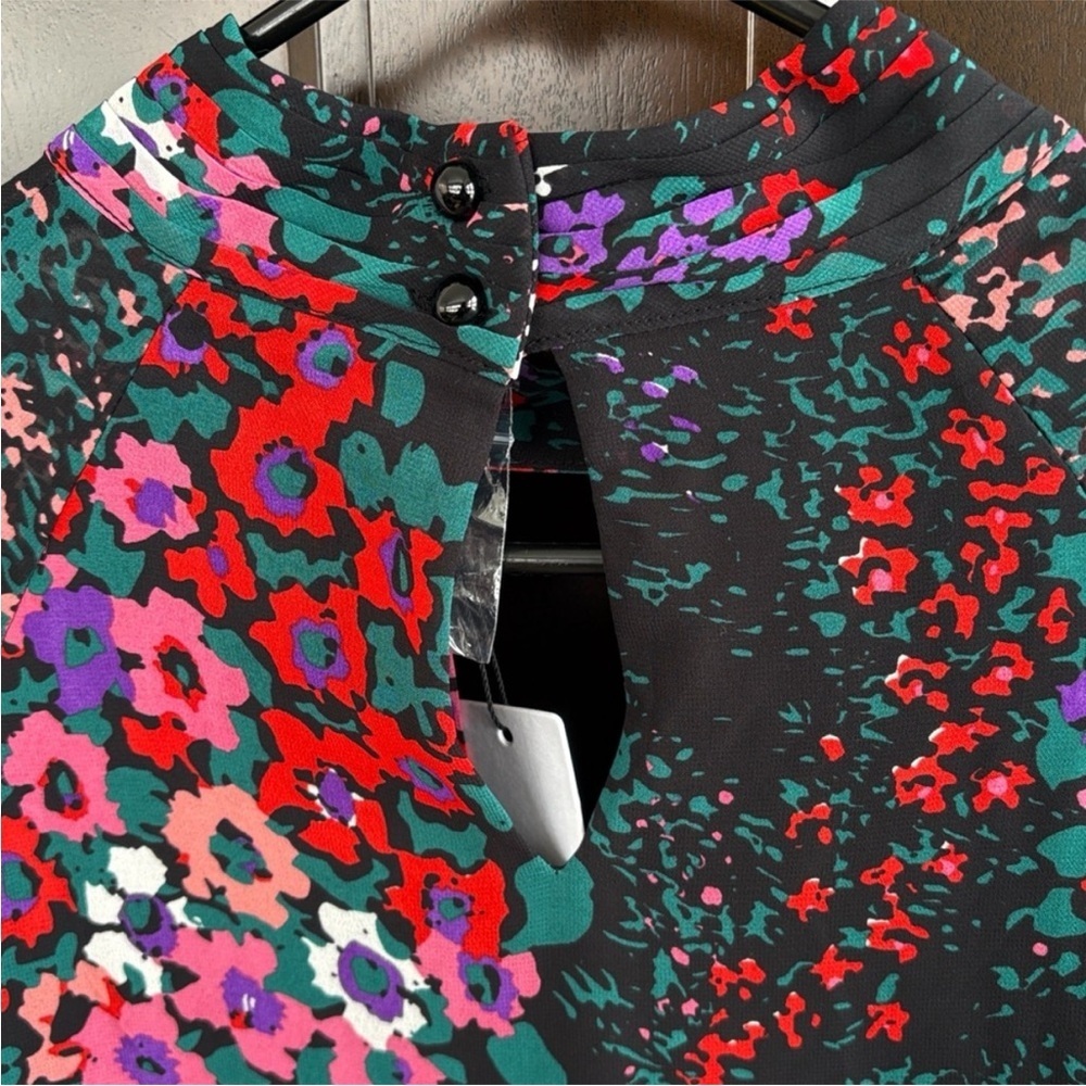 NWT Molly Bracken Black Floral Chiffon
Choker Collar Dress Size Medium - Picture 15 of 16